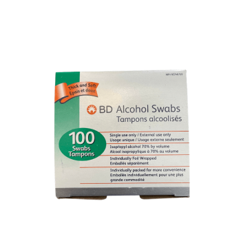 100 BD Alcohol swabs