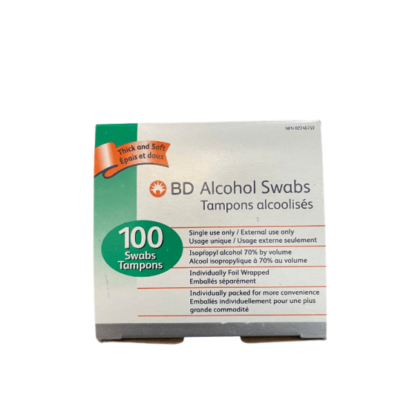 100 BD Alcohol swabs